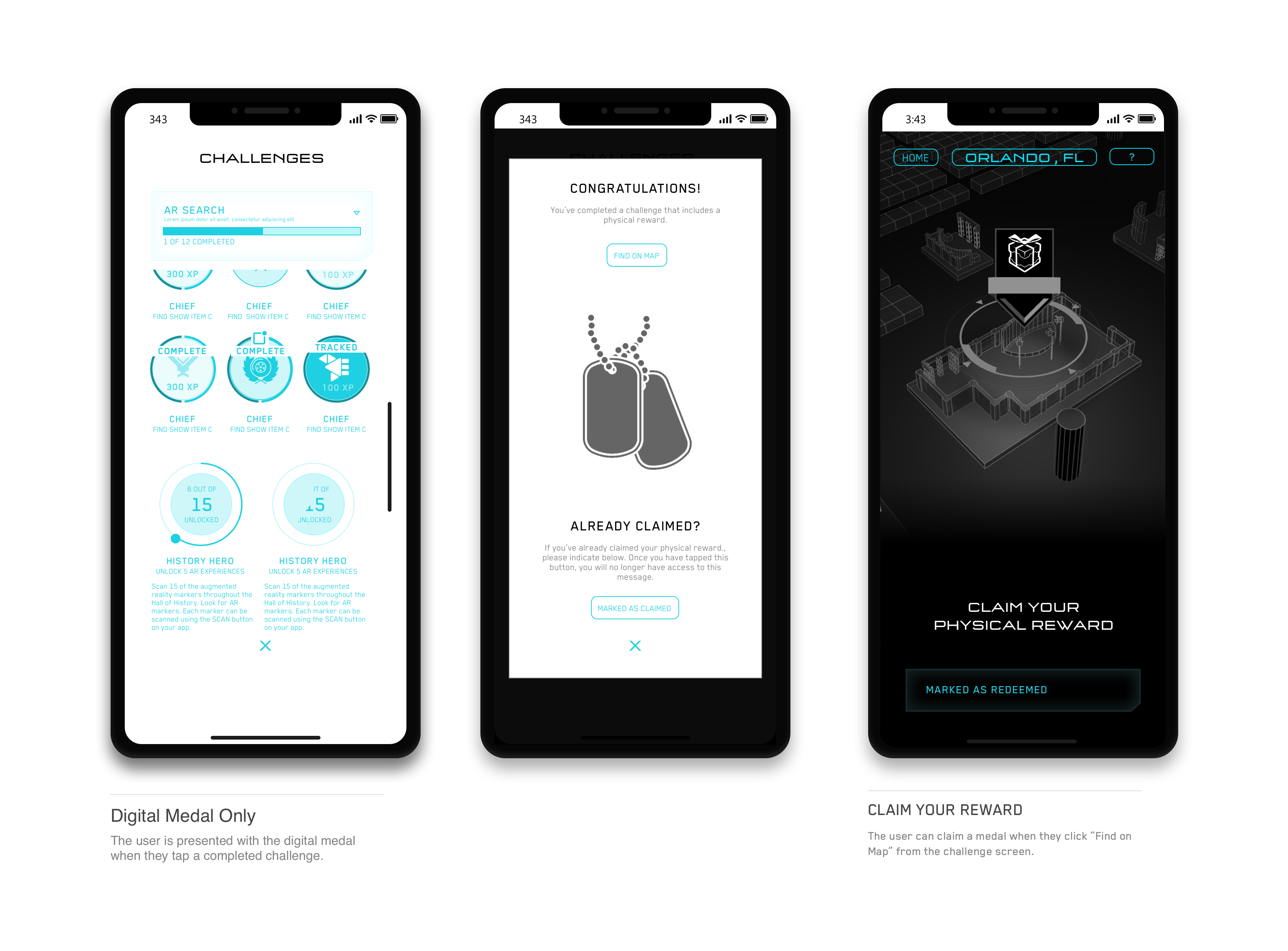 Original wireframe flow — sketch