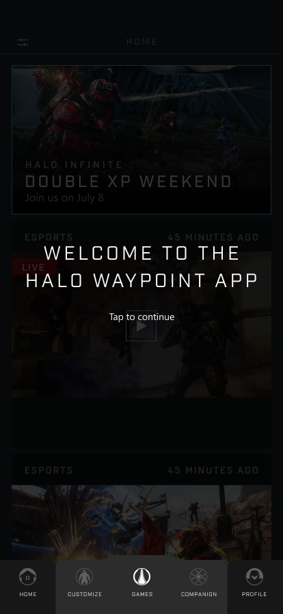FTUE signed-in flow — first screen