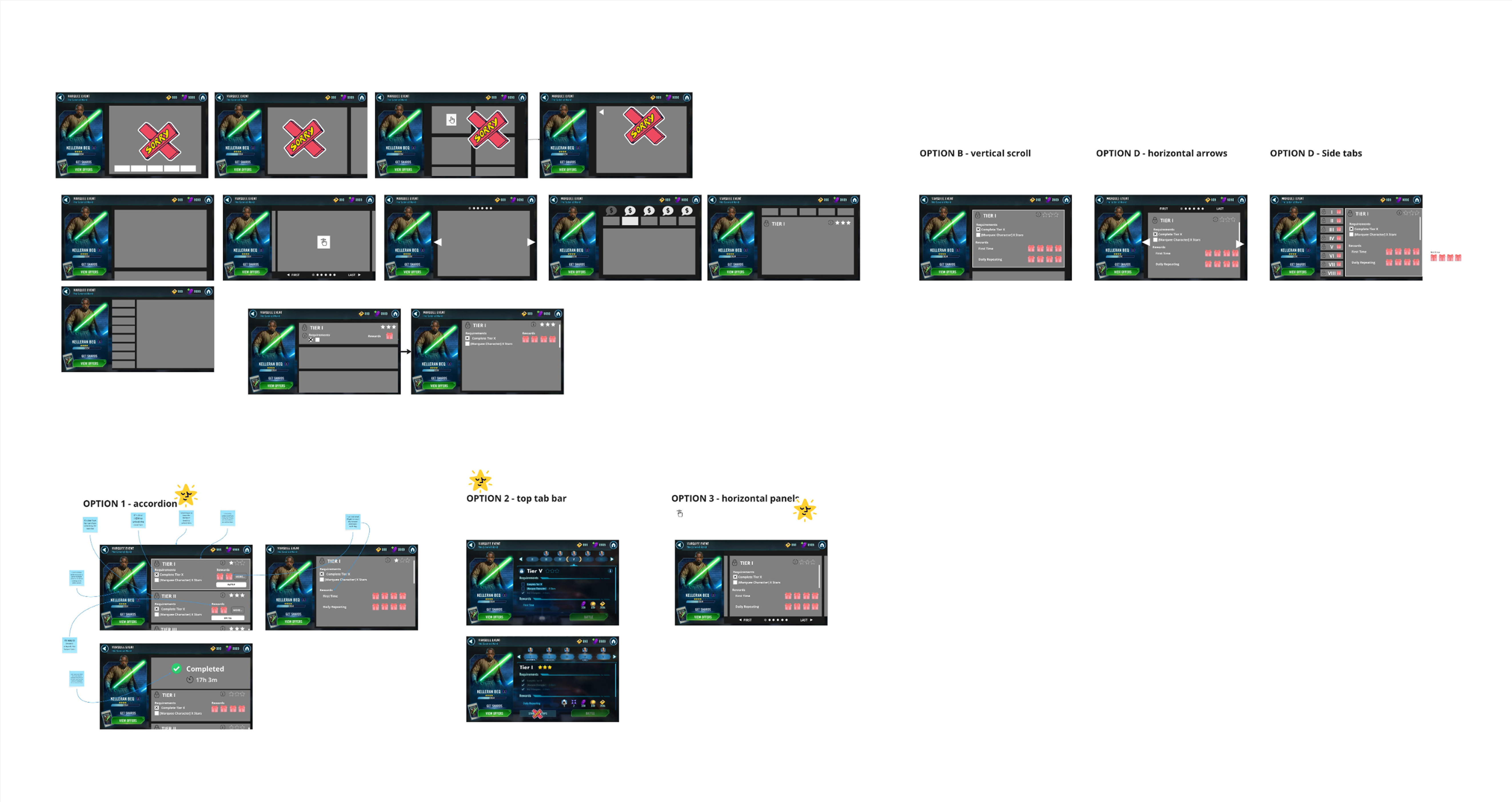 Rapid wireframe layouts