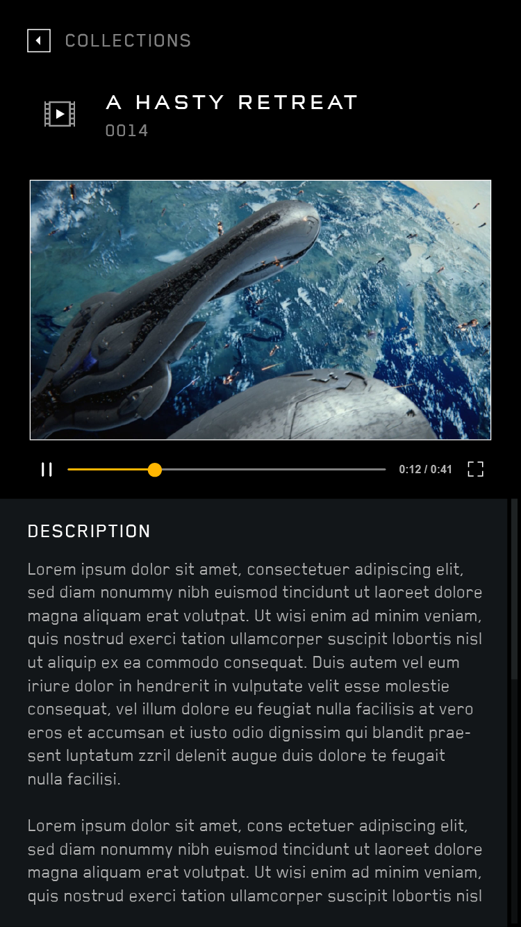 Outpost Discovery — video playing